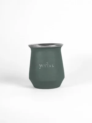Yerba stainless steel maté gourd in green