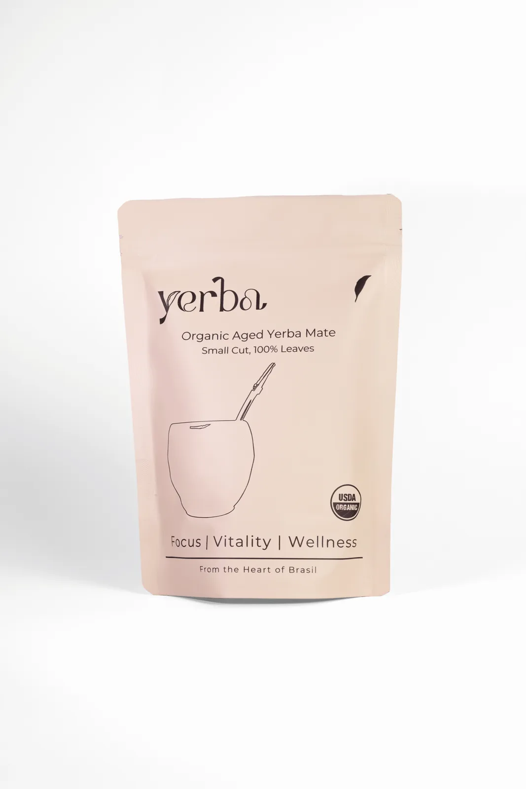 Yerba organic aged maté 250g pouch, front of pack